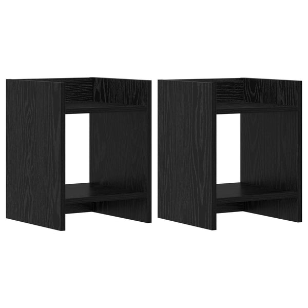 Kasviteline 2 kpl Musta tammi 30 x 30 x 40 cm Tekninen puu