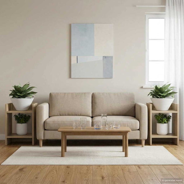 Kasviteline 2 kpl Sonoma-tammi 30 x 30 x 40 cm Tekninen puu