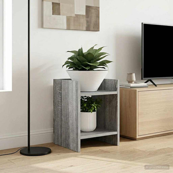 Kasviteline 2 kpl Harmaa Sonoma 30 x 30 x 40 cm Tekninen puu