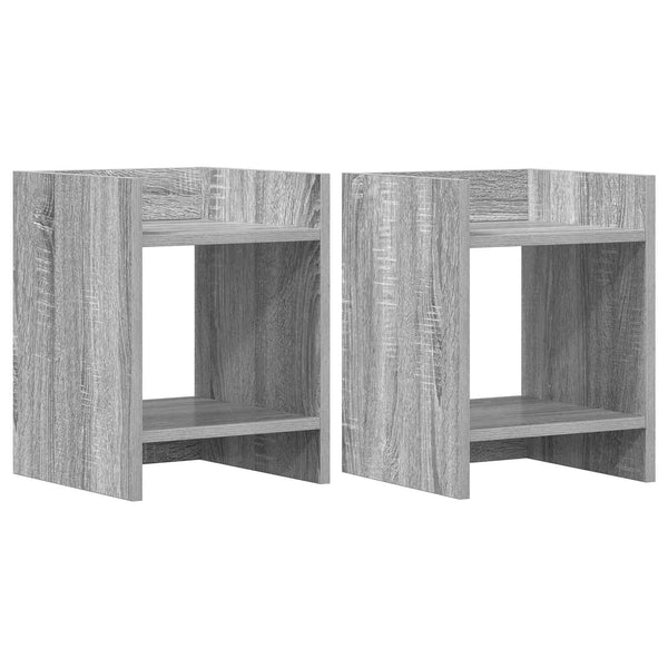 Kasviteline 2 kpl Harmaa Sonoma 30 x 30 x 40 cm Tekninen puu