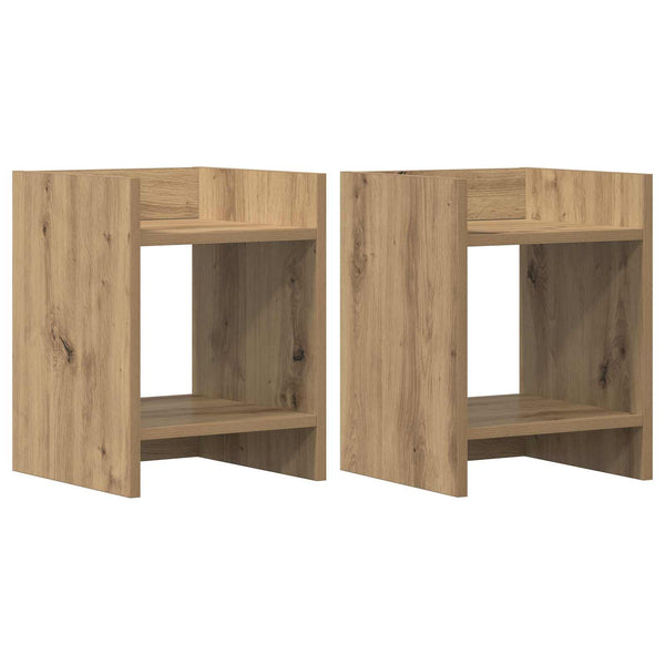 Kasviteline 2 kpl Artisaanitammi 30 x 30 x 40 cm Tekninen puu