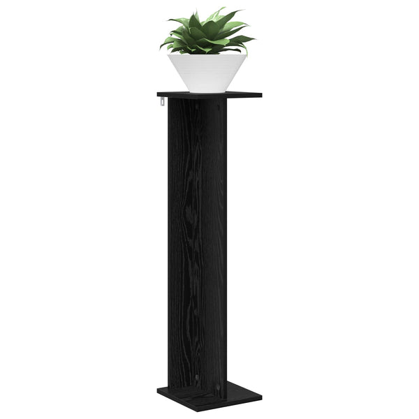 Kasviteline 2 kpl Musta tammi 25 x 25,5 x 100,5 cm Tekninen puu