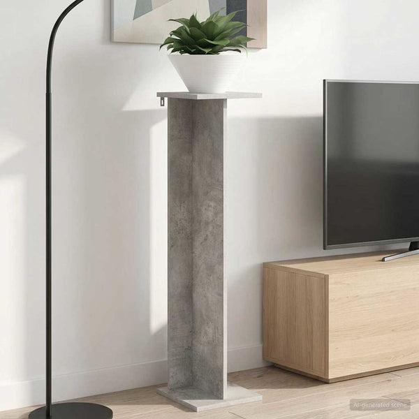 Kasviteline Betoninharmaa 25 x 25,5 x 100,5 cm Tekninen puu