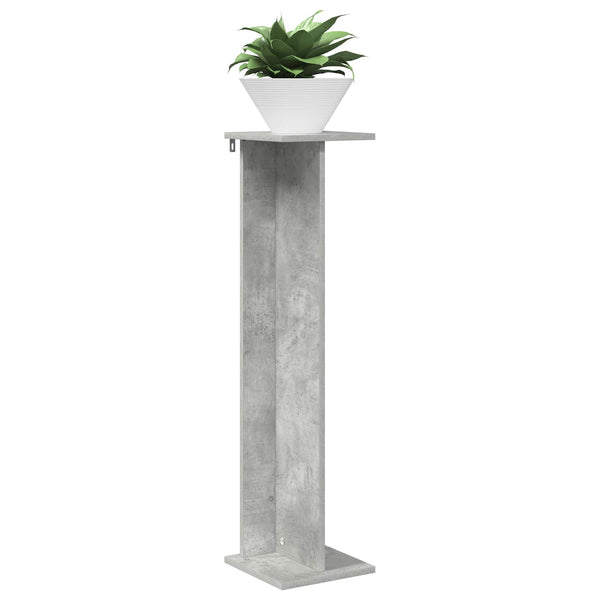 Kasviteline Betoninharmaa 25 x 25,5 x 100,5 cm Tekninen puu