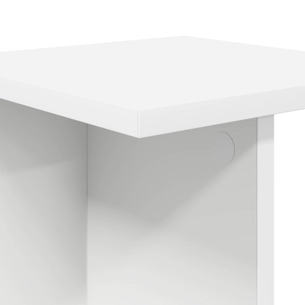 Kasviteline 2 kpl valkoinen 25 x 25,5 x 80,5 cm Tekninen puu