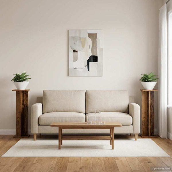 Kasviteline 2 kpl Vanha puu 25 x 25,5 x 80,5 cm Tekninen puu