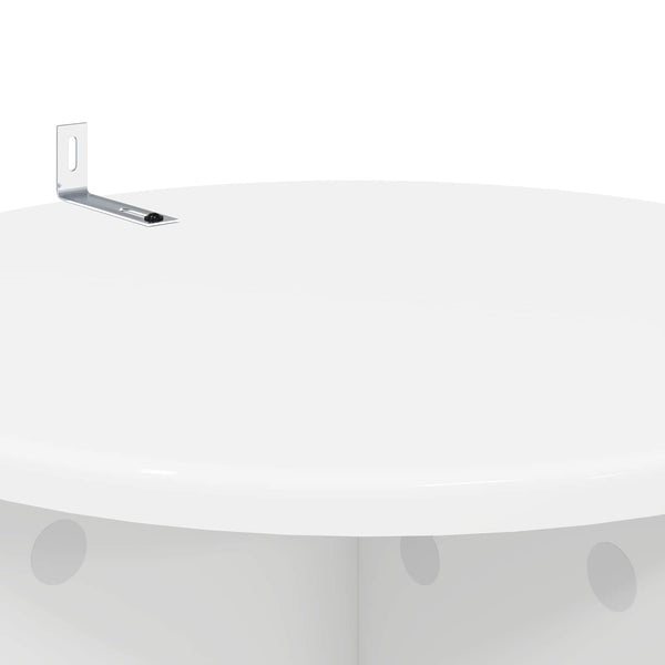 Kasviteline 2 kpl valkoinen Ø40 x 100 cm Tekninen puu