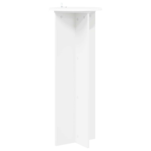 Kasviteline 2 kpl valkoinen Ø40 x 100 cm Tekninen puu