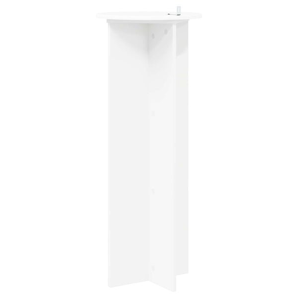 Kasviteline 2 kpl valkoinen Ø40 x 100 cm Tekninen puu