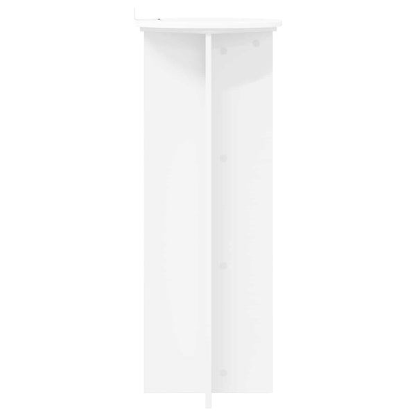 Kasviteline 2 kpl valkoinen Ø40 x 100 cm Tekninen puu