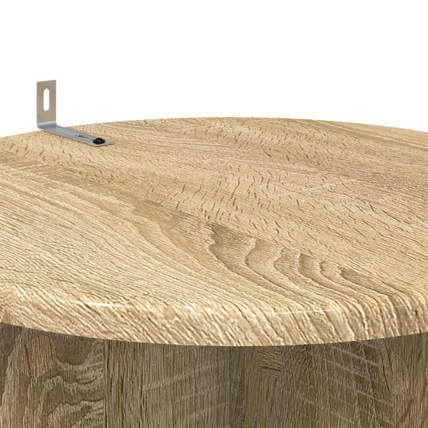 Kasviteline 2 kpl Sonoma-tammi Ø40 x 100 cm Tekninen puu