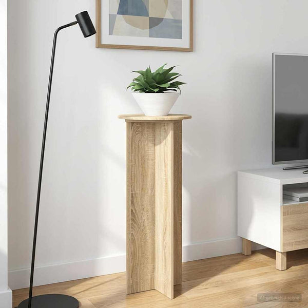 Kasviteline 2 kpl Sonoma-tammi Ø40 x 100 cm Tekninen puu