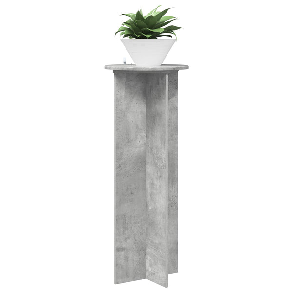 Kasviteline 2 kpl Betoninharmaa Ø40 x 100 cm Tekninen puu