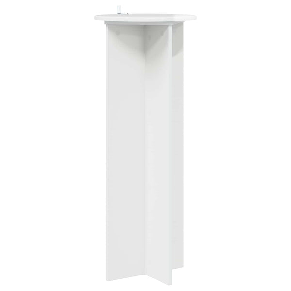 Kasviteline 2 kpl Korkeakiiltoinen valkoinen Ø40 x 100 cm