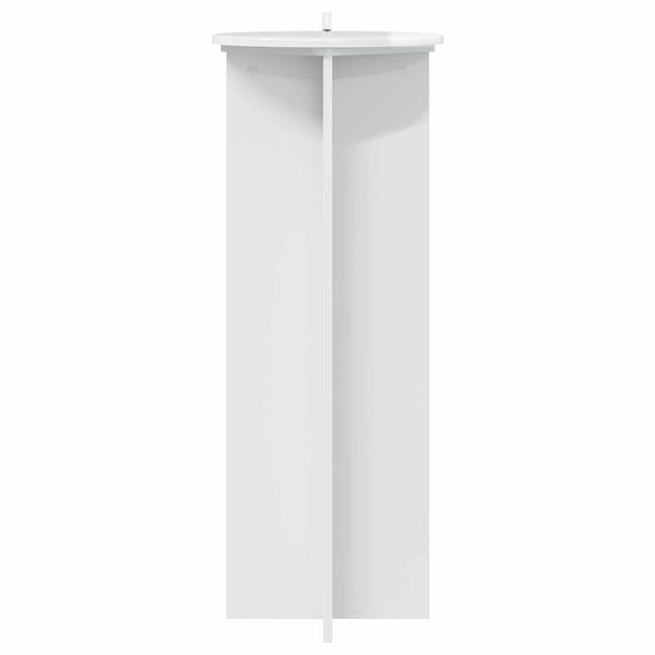 Kasviteline 2 kpl Korkeakiiltoinen valkoinen Ø40 x 100 cm