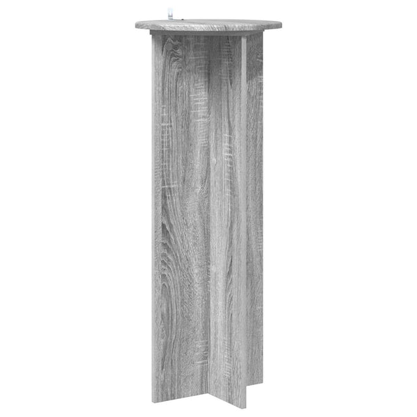 Kasviteline 2 kpl Harmaa sonoma Ø40 x 100 cm Tekninen puu