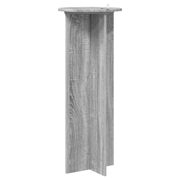 Kasviteline 2 kpl Harmaa sonoma Ø40 x 100 cm Tekninen puu