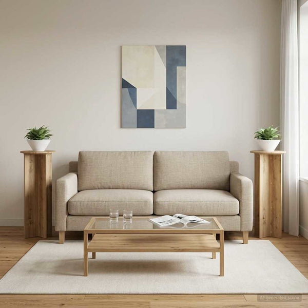 Kasviteline 2 kpl Artisaanitammi Ø40 x 100 cm Tekninen puu
