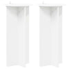 Kasviteline 2 kpl valkoinen Ø40 x 80 cm Tekninen puu