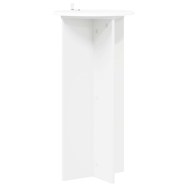 Kasviteline 2 kpl valkoinen Ø40 x 80 cm Tekninen puu