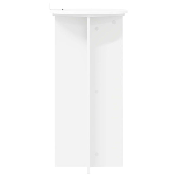 Kasviteline 2 kpl valkoinen Ø40 x 80 cm Tekninen puu