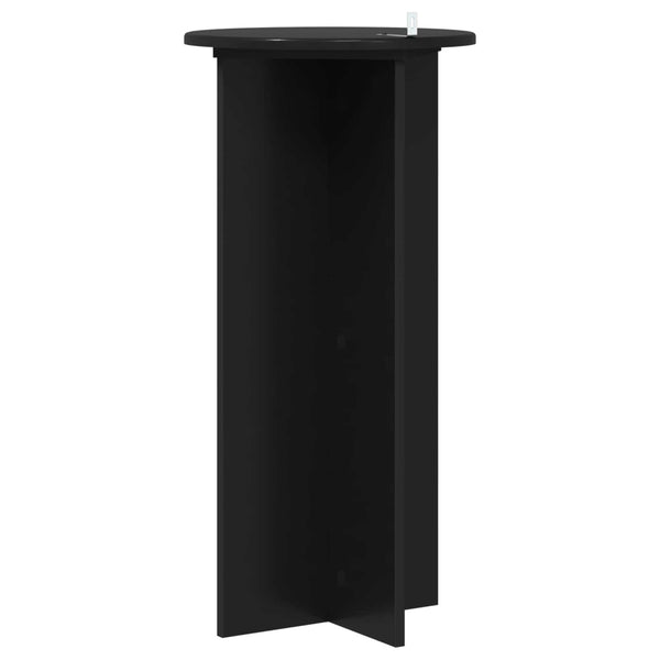Kasviteline 2 kpl Musta 40 x 40 x 80 cm Tekninen puu