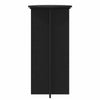 Kasviteline 2 kpl Musta 40 x 40 x 80 cm Tekninen puu