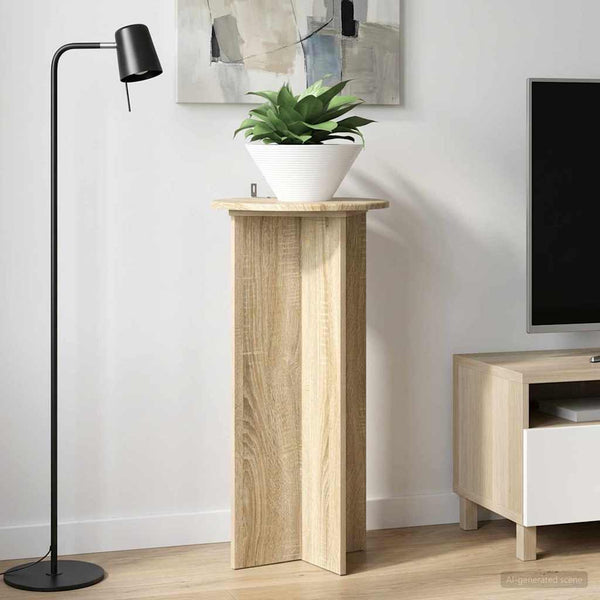 Kasviteline 2 kpl Sonoma-tammi 40 x 40 x 80 cm Tekninen puu