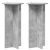 Kasviteline 2 kpl Betoninharmaa 40 x 40 x 80 cm Tekninen puu