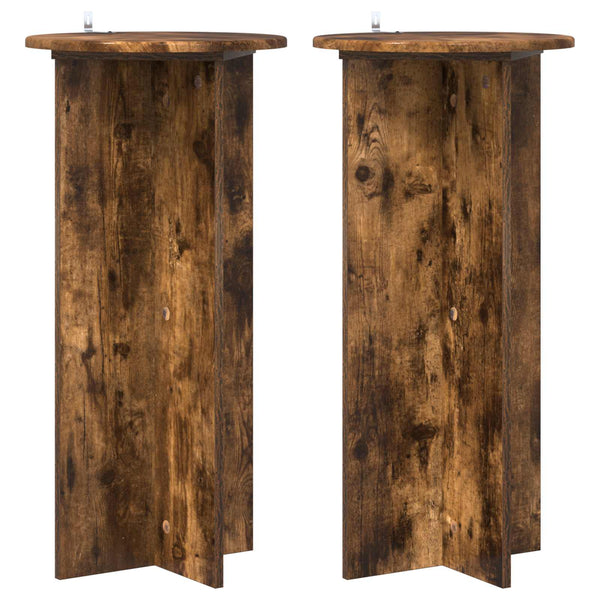 Kasviteline 2 kpl Savutammi 40 x 40 x 80 cm Tekninen puu