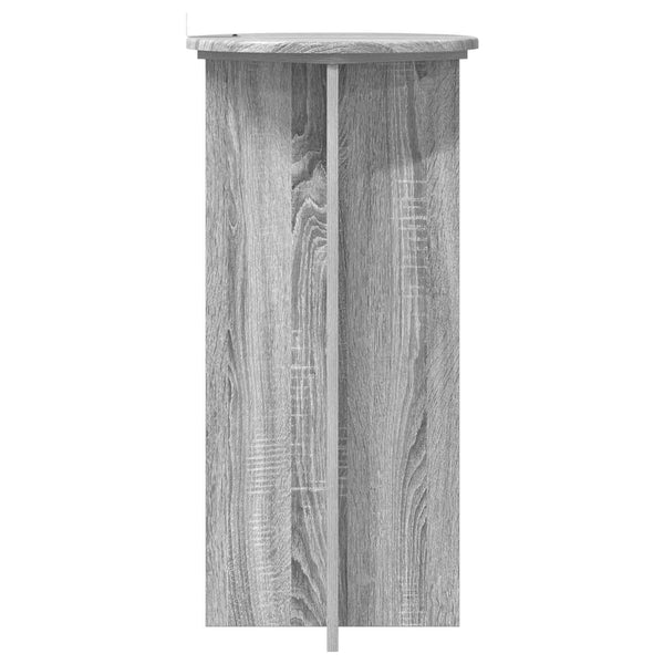 Kasviteline 2 kpl Harmaa sonoma 40 x 40 x 80 cm Tekninen puu