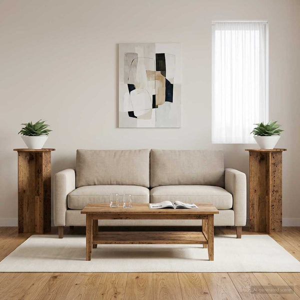 Kasviteline 2 kpl Vanha puu 40 x 40 x 80 cm Tekninen puu