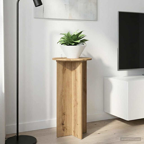 Kasviteline 2 kpl Artisaanitammi 40 x 40 x 80 cm Tekninen puu