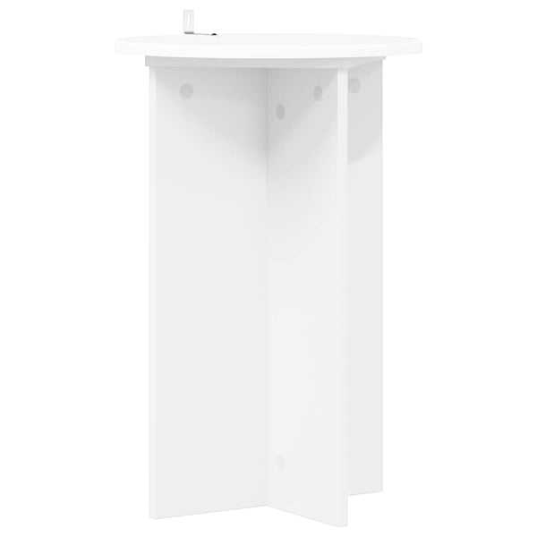 Kasviteline 2 kpl valkoinen Ø40 x 60 cm Tekninen puu