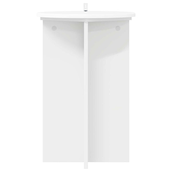 Kasviteline 2 kpl valkoinen Ø40 x 60 cm Tekninen puu