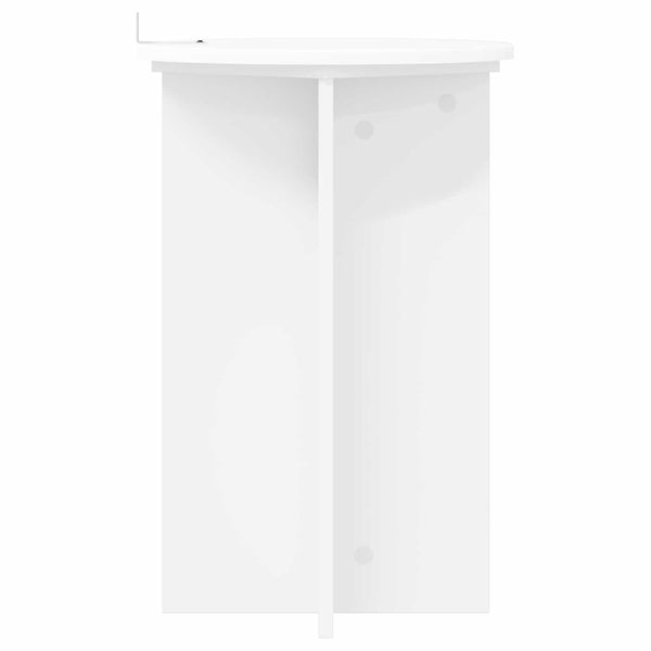 Kasviteline 2 kpl valkoinen Ø40 x 60 cm Tekninen puu