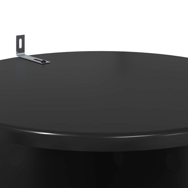 Kasviteline 2 kpl Musta Ø40 x 60 cm Tekninen puu