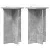 Kasviteline 2 kpl Betoninharmaa Ø40 x 60 cm Tekninen puu
