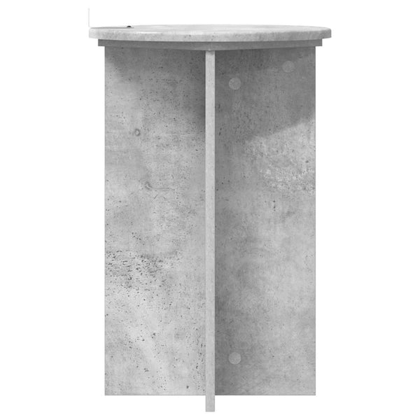 Kasviteline 2 kpl Betoninharmaa Ø40 x 60 cm Tekninen puu