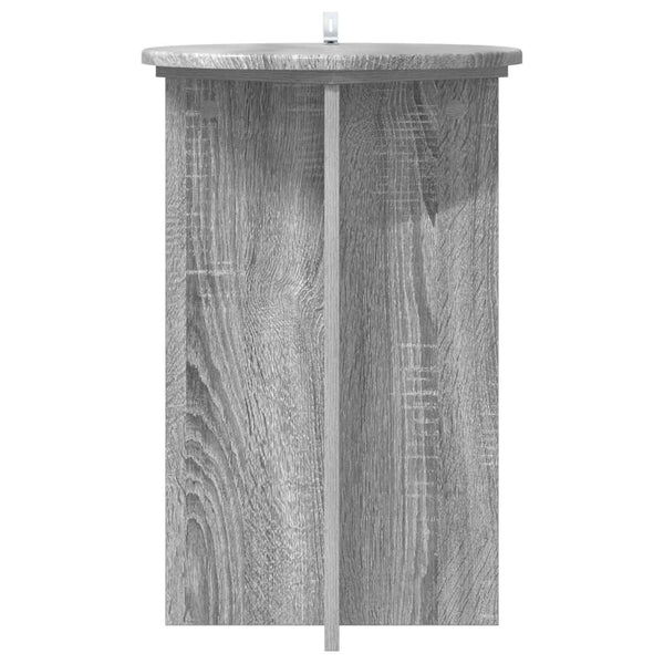 Kasviteline 2 kpl Harmaa sonoma Ø40 x 60 cm Tekninen puu