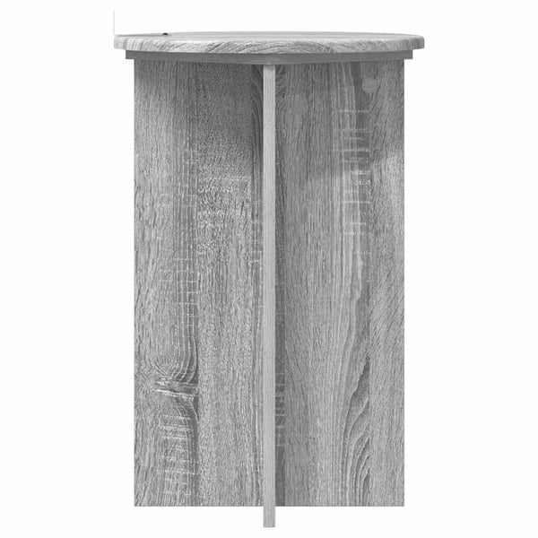 Kasviteline 2 kpl Harmaa sonoma Ø40 x 60 cm Tekninen puu