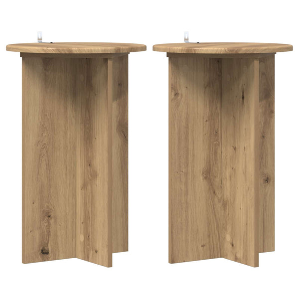 Kasviteline 2 kpl Artisaanitammi Ø40 x 60 cm Tekninen puu