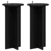 Kasviteline 2 kpl Musta 29,5 x 29,5 x 60 cm Tekninen puu
