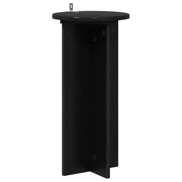 Kasviteline 2 kpl Musta 29,5 x 29,5 x 60 cm Tekninen puu