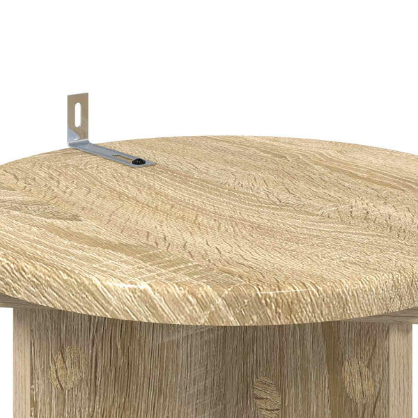 Kasviteline 2 kpl Sonoma-tammi 29,5 x 29,5 x 60 cm Tekninen puu