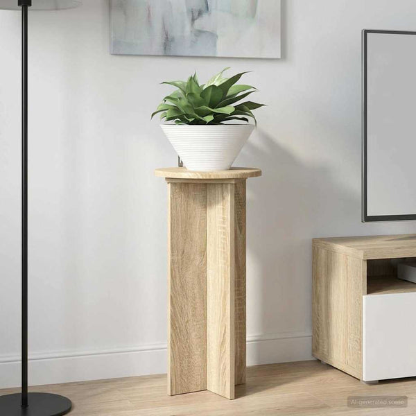 Kasviteline 2 kpl Sonoma-tammi 29,5 x 29,5 x 60 cm Tekninen puu
