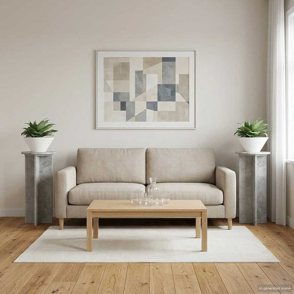 Kasviteline 2 kpl Betoninharmaa 29,5 x 29,5 x 60 cm