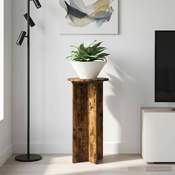Kasviteline 2 kpl Savutammi 29,5 x 29,5 x 60 cm Tekninen puu