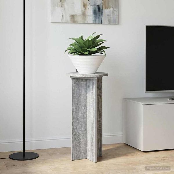 Kasviteline 2 kpl Harmaa sonoma 29,5 x 29,5 x 60 cm