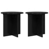 Kasviteline 2 kpl Musta 40 x 40 x 40 cm Tekninen puu